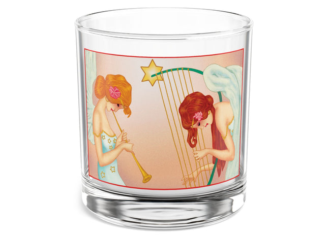 Heavenly Angel Duet Rocks Glass, 10oz