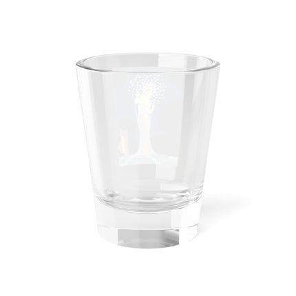 Butterfly Enchantress Shot Glass – Ethereal Art Deco Magic & Transformation