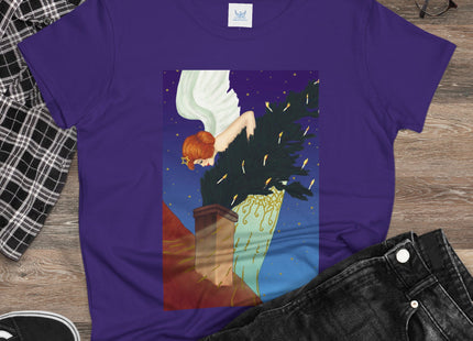 The Christmas Angel Women's Midweight Cotton Tee