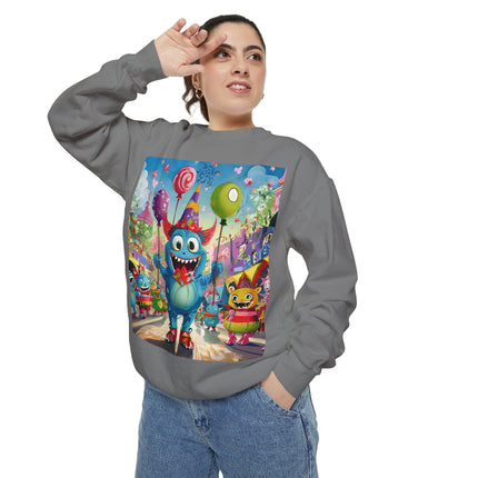 Monster Parade Madness Unisex Garment-Dyed Sweatshirt