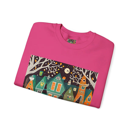 Night of the Trick-or-Treating Owlets Unisex Heavy Blend™ Crewneck Sweatshirt