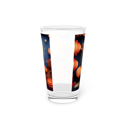 Tiger at an Autumn Moon Viewing Glass, 16oz