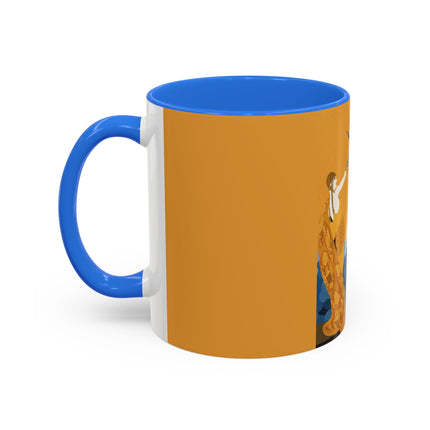 Falcon Mistress Colorful Mugs – Art Deco Majesty & Mythic Freedom