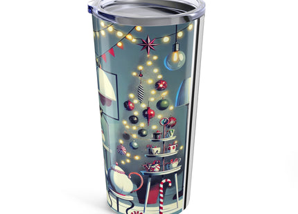 Whimsical Christmas Tea Party Tumbler 20oz