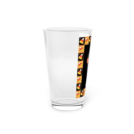 Candy Corn Skeleton Glass, 16oz