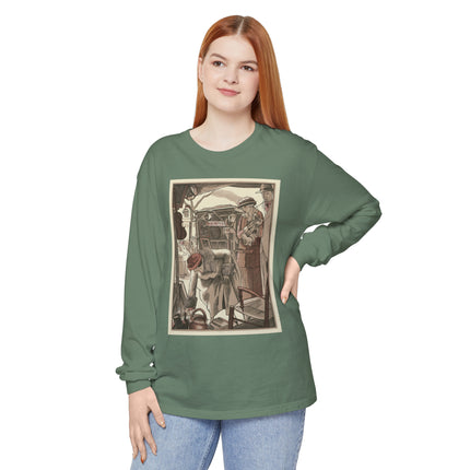 Bric-A-Brac by Fernand Siméon Garment-dyed Long Sleeve T-Shirt
