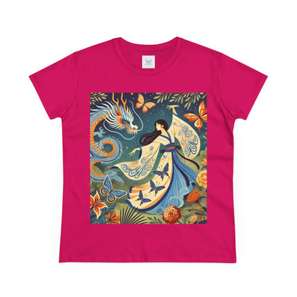 Fairy Waltz in the Butterfly Garden Cotton Tee