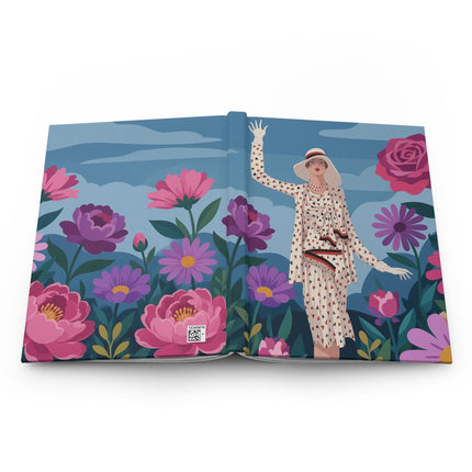 🌹✨ The Lady Of The Modern Garden Hardcover Journal – Art Deco Fashion Illustration