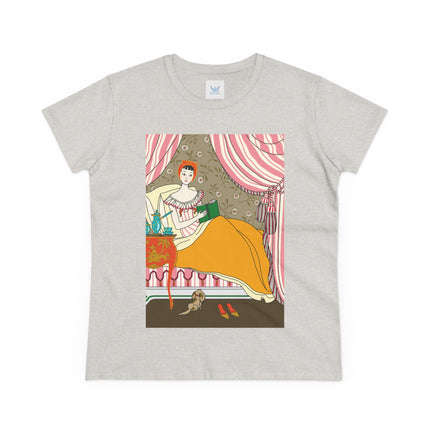 A Moment of Elegance and Comfort Women's Midweight Cotton Tee