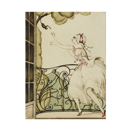 Sur Talons Rouges (On Red Heels) II – Elegant French Art Deco Illustration by Gerda Wegener