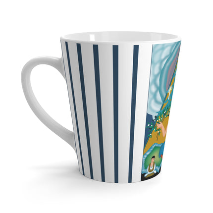 Art Deco Christmas Elegance Latte Mug