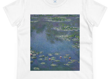 Water Lilies by Claude Monet Women's Midweight Cotton Tee