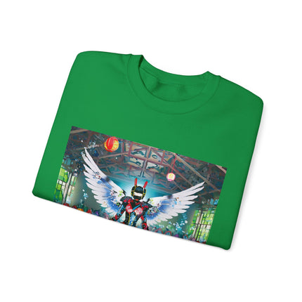 Samurai Robot Angels Unisex Heavy Blend™ Crewneck Sweatshirt