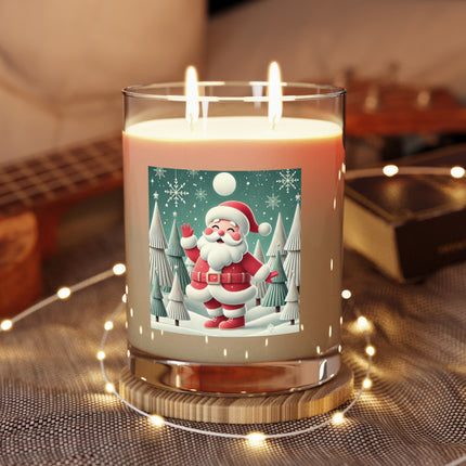 Santa's Joyful Night Scented Candle - Full Glass, 11oz