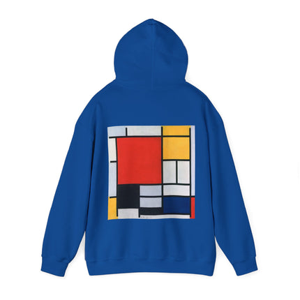 Composition with Red, Yellow, Blue, and Black by Piet Mondrian Heavy Blend™ Hooded Sweatshirt