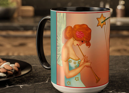 Heavenly Angel Duet Colorful Mugs (11oz, 15oz)