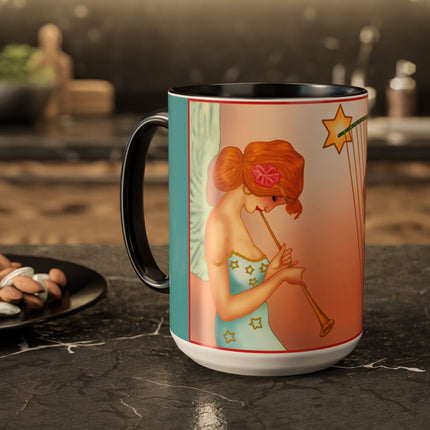 Heavenly Angel Duet Colorful Mugs (11oz, 15oz)