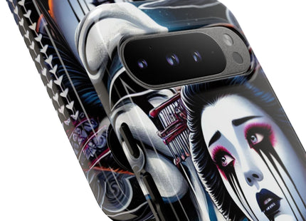 Geisha’s Black Ink Tears Phone Cases