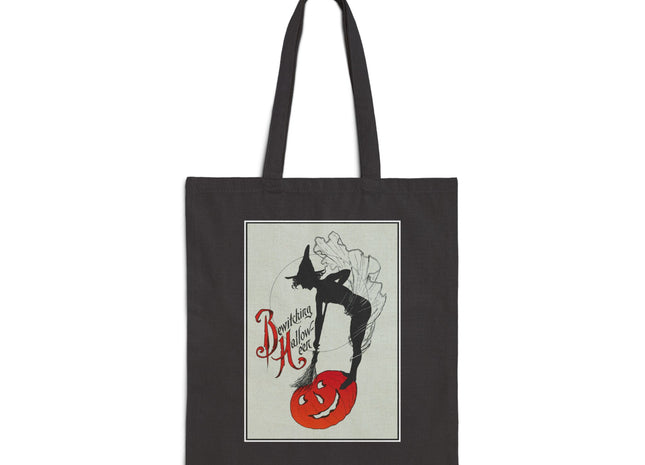 Bewitching Halloween Cotton Canvas Tote Bag