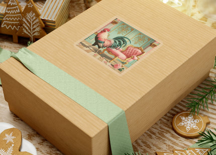 The Salon Rooster Kiss-Cut Stickers (4 Sizes)