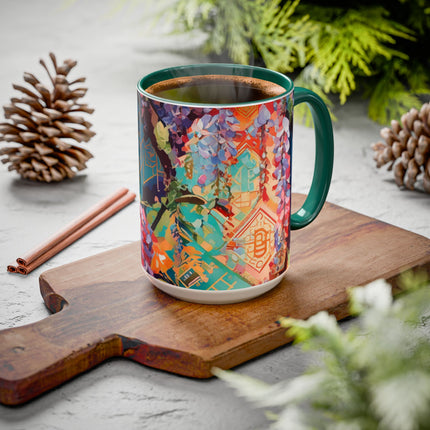 Golden Wisteria Symphony Colorful Mugs (11oz, 15oz)
