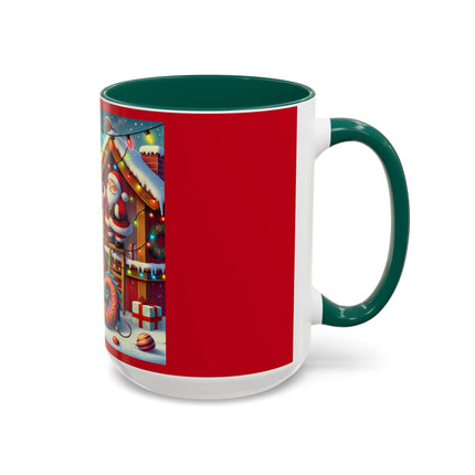 Playful Dragon's Christmas Colorful Mugs (11oz, 15oz)