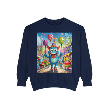 Monster Parade Madness Unisex Garment-Dyed Sweatshirt