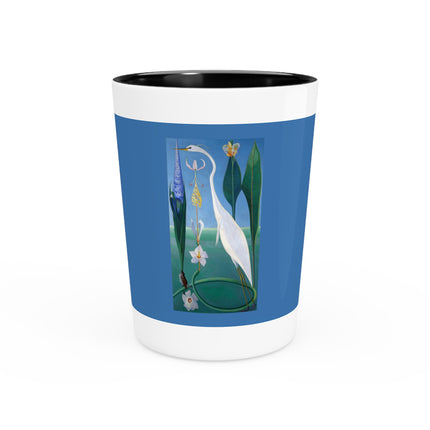 The White Heron by Joseph Stella Ceramic Shot Glass