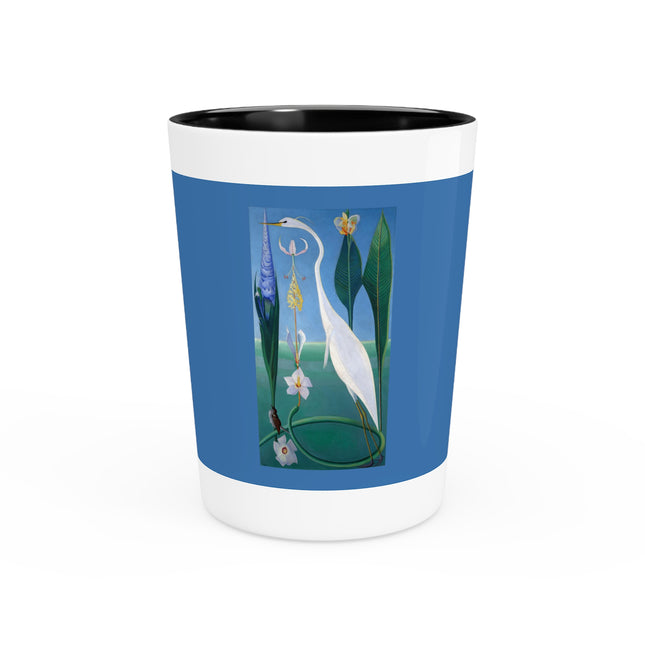 The White Heron by Joseph Stella Ceramic Shot Glass