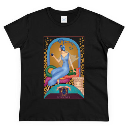 September & Sapphire (from the Gem Series) by Sofia Chiostri Women's Midweight Cotton Tee