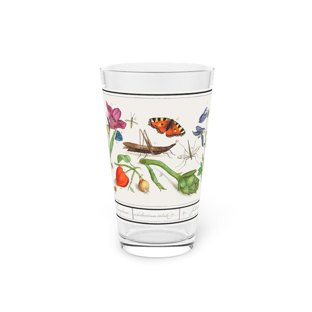 Flora and Fauna Study Glass, 16oz