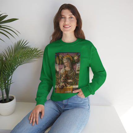 Madonna and Child by Carlo Crivelli Heavy Blend™ Crewneck Sweatshirt