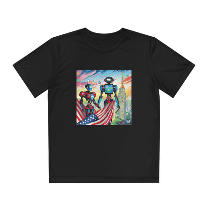 High Fashion Cyberpunk CIA Robots Youth Competitor Tee