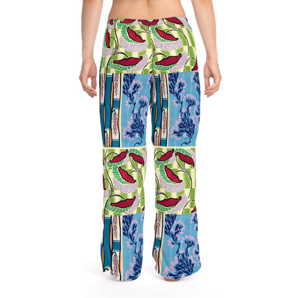 Floral Pattern by Emile-Alain Séguy Women's Pajama Pants (AOP)