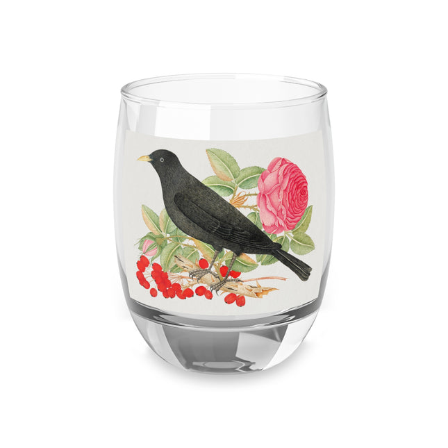 Blackbird with Roses by Anonymous Whiskey Glass