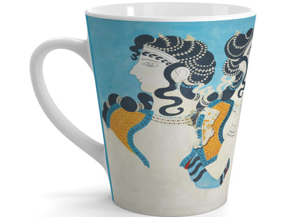 Reproduction of Ladies in Blue by Emile Gilliéron Latte Mug