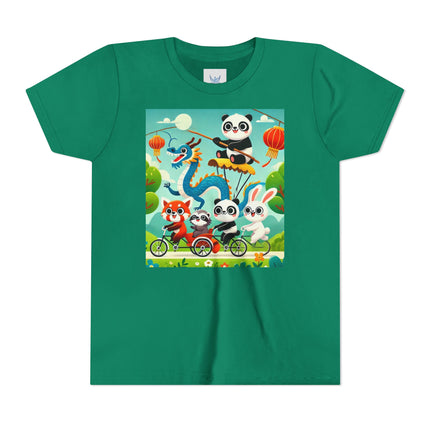 Rolling Along Together Youth Short Sleeve Tee