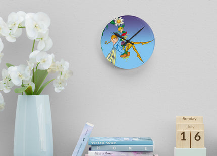A Fairy's Delight Acrylic Wall Clock