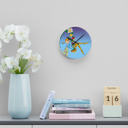 A Fairy's Delight Acrylic Wall Clock