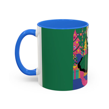 🎄🎁 The Emerald Christmas Belle Colorful Mug – Colorful Holiday Fashion Fantasy
