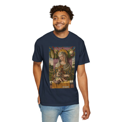Madonna and Child by Carlo Crivelli Unisex Garment-Dyed T-shirt