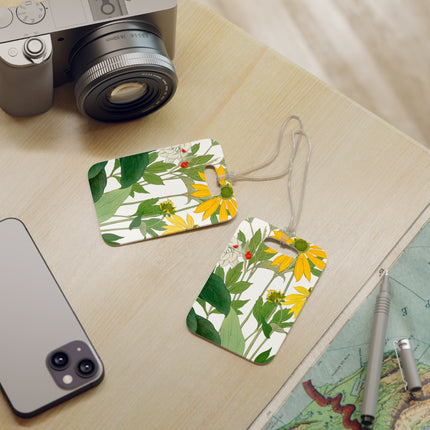 Clerodendrum & Rudbeckia Flower by Tanigami Kônan Luggage Tags