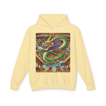 Tibetan Dragon Over Kabuki Duel Hoodie