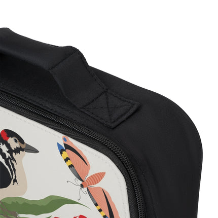 Woodpecker & Tulip Lunch Bag – Vibrant Spring & Bold Beauty