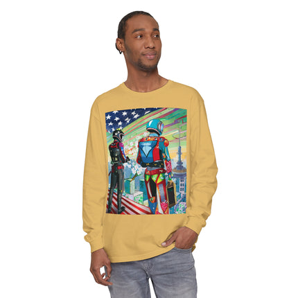 NSA Cyber Punk Computer Hacking Team Long Sleeve T-Shirt