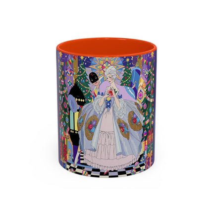 🎄✨ The Lady Of The Christmas Ornament Colorful Mug – Art Deco Holiday Fantasy