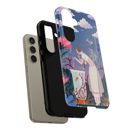 🐠🌸 The Enchanted Aquarium Garden Phone Case – Art Deco Underwater Fantasy