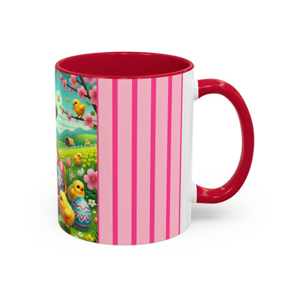 Geisha Kitten’s Easter Delight Colorful Mugs (11oz, 15oz)
