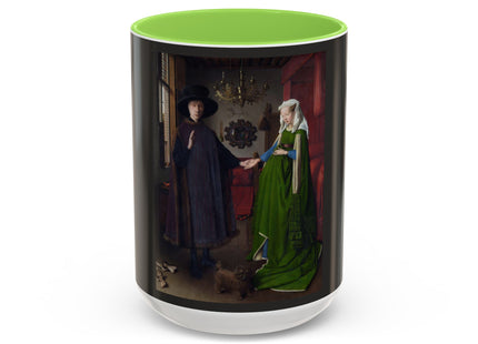 Arnolfini Portrait by Jan Van Eyck Colorful Mugs (11oz, 15oz)