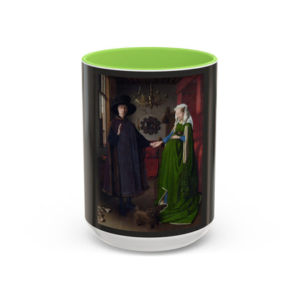 Arnolfini Portrait by Jan Van Eyck Colorful Mugs (11oz, 15oz)